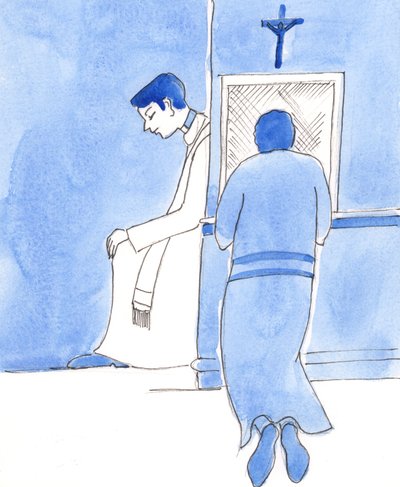 A papoknak olyannak kell lenniük, mint Krisztus, aki arra hívta az embereket, hogy bánják meg bűneiket, 2003 (papíron nélkül) alkotó: Elizabeth Wang