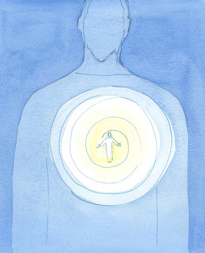 Valaki, aki a „történelmi Jézust” keresi, imádságon és szereteten keresztül találkozhat Vele, 2003 (papíron) alkotó: Elizabeth Wang