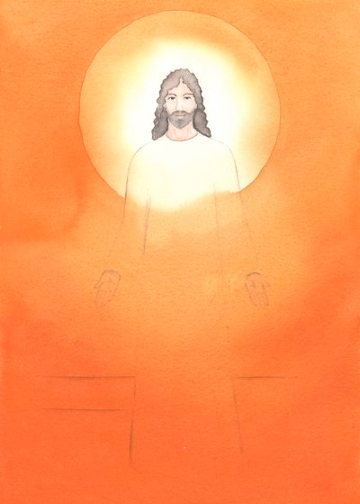 Krisztus tisztasága Szeplőtelen Anyjának tisztaságából fakadt; Ő igaz Isten, és tökéletes ember, 2002 (papíron nélkül) alkotó: Elizabeth Wang