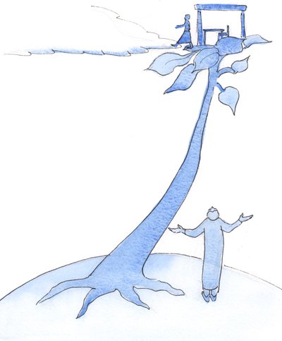 Keresztségünk magja hatalmas növényré nő, és a lelki élet magaslataira visz minket, hogy életünk végén csak egy rövid lépés legyen a mennybe., 2003 (papíron nem) alkotó: Elizabeth Wang