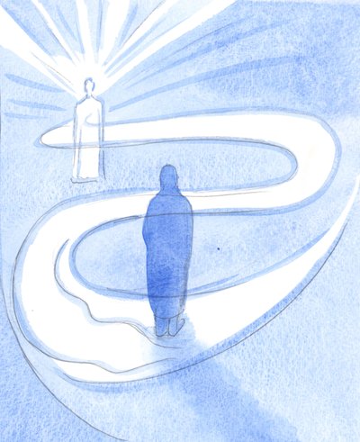 Szentlelke által, aki szelíden és erőteljesen vezet, irányít és megnyugtat, Krisztus folyamatosan munkálkodik az életünkben, 2001 (papíron) alkotó: Elizabeth Wang