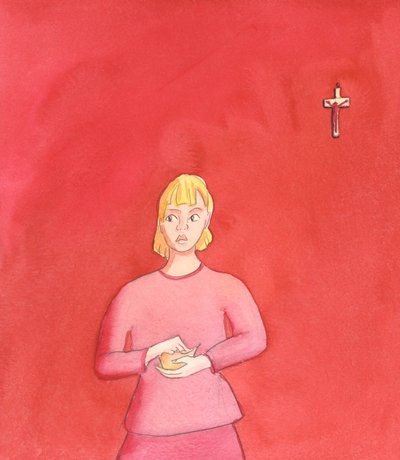 Jól tesszük, hogy bűnbánatot tartunk bűneinkért, különösen a nagyböjt idején, 2005 (akvarell, papír) alkotó: Elizabeth Wang