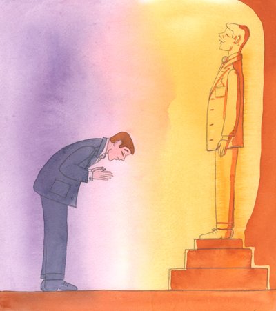 Önmagunkat "imádjuk" azzal, hogy csak a saját terveinket és ambícióinkat teljesítjük, Isten kívánságaira alig gondolva, 2005 (akvarell, papír) alkotó: Elizabeth Wang