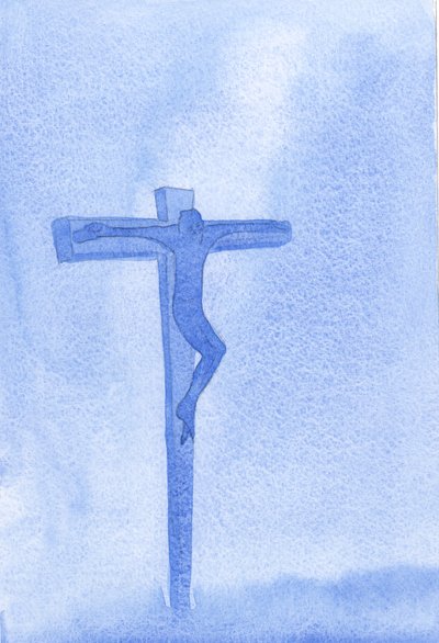 Milyen példát adott nekünk az alázatosságra Krisztus a Golgotán, ahol Istenünk csak türelmet, szeretetet és megbocsátást mutatott, 2001 (papíron nem) alkotó: Elizabeth Wang