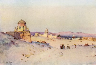 Arab temető, Assuan (színes litó) alkotó: Ella Du Cane