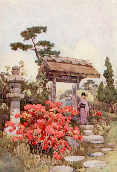 Azálea (színes litho) alkotó: Ella Du Cane