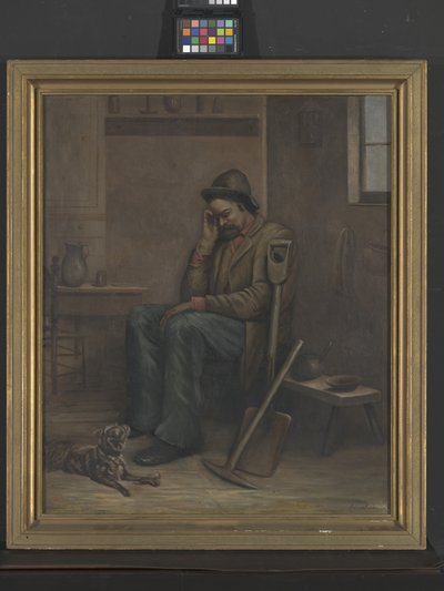 Out Of Work, dátum ismeretlen (olaj, vászon) alkotó: Ellen M. Ingraham