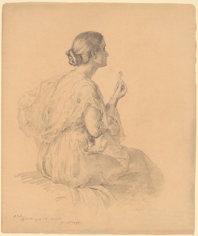 A művész feleségének portréja alkotó: Elliott Daingerfield