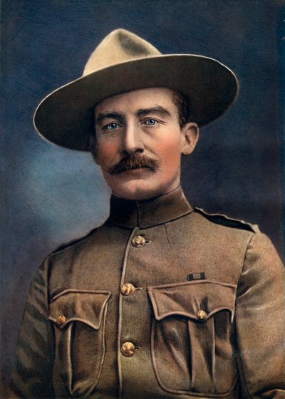 Baden-Powell ezredes, a brit hadsereg altábornagya, 1902. alkotó: Elliott and Fry