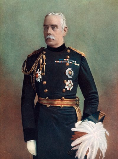 Sir John Carstairs McNeill vezérőrnagy, Equerry to HM the Queen, 1902. alkotó: Elliott and Fry