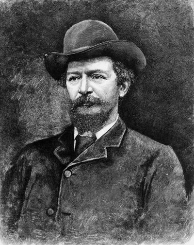 Algernon Charles Swinburne, fényképből vésve (metszet) (bw fotó) alkotó: Elliott und Fry Studio