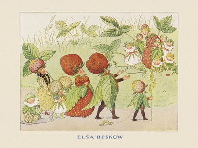 Lasse a kertben – Az epercsalád alkotó: Elsa Beskow