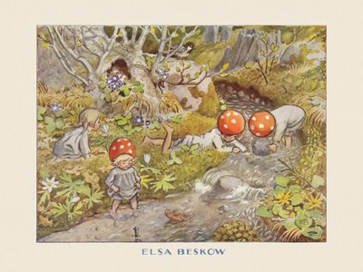 A manók gyermekei, Bäcken alkotó: Elsa Beskow