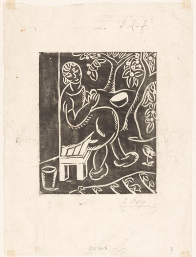 Nő a kanapén alkotó: Else Berg (signed by artist)
