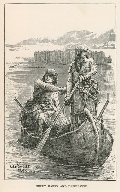 Hurry Harry és a szarvasölő (metszet) alkotó: Elviro Michael Andriolli