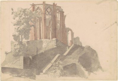 Katedrális romjai, Bacharach alkotó: Emanuel Gottlieb Leutze