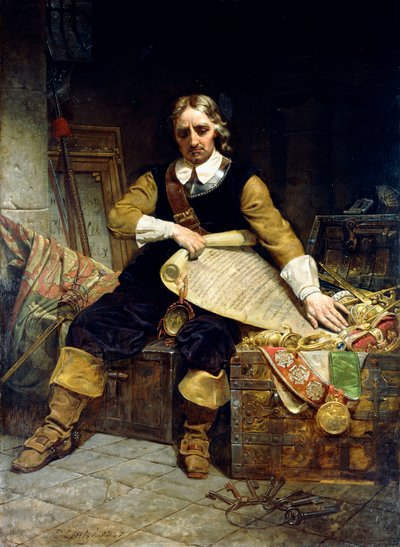 Oliver Cromwell, 1867 alkotó: Emanuel Gottlieb Leutze