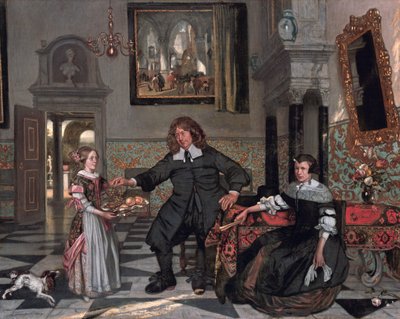 Egy család portréja enteriőrben (Pieter de Graeff családja) alkotó: Emanuel de Witte