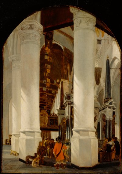 A Nieuwe Kerk Delftben Willem, a Csendes sírjával, 165051 körül (olaj, tölgyfa panel) alkotó: Emanuel de Witte