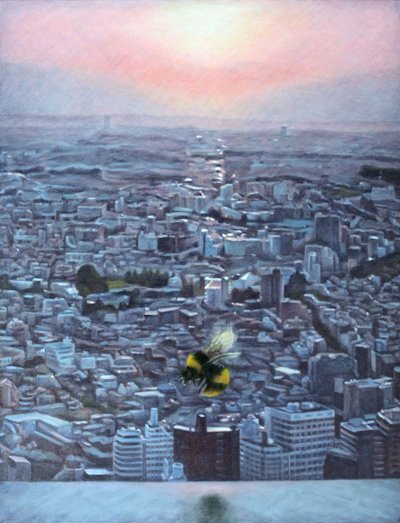 A nap vége, 2012 (olaj, vászon) alkotó: Emiko Aida