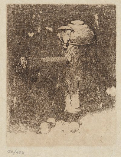 Csendélet rézzel és hagymával alkotó: Emil Carlsen