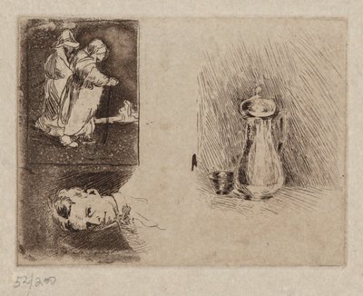 Három tanulmány alkotó: Emil Carlsen