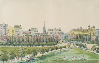 A Stubenbastei és a Stubentor Bécsben alkotó: Emil Hütter