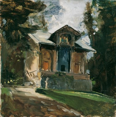 Heinrich von Angeli festő műterme Reichenauban alkotó: Emil Jakob Schindler