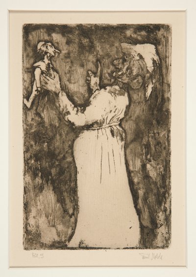 A kis báb, 7. tábla a Fantáziákból (Fantasy) alkotó: Emil Nolde