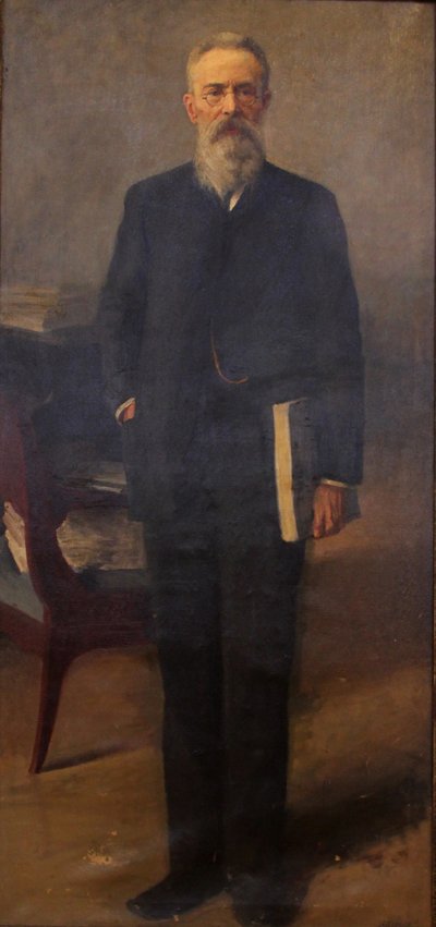 Nyikolaj Rimszkij-Korszakov zeneszerző portréja 1844-1908, c. 1900 alkotó: Emil Oskarovich Wisel
