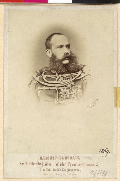 I. Ferenc József osztrák császár alkotó: Emil Rabending