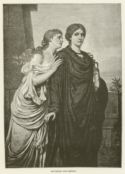Antigoné és Ismene alkotó: Emil Teschendorff