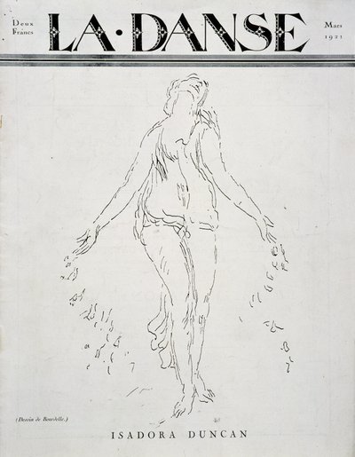 Isadora Duncan (ír származású amerikai táncos alkotó: Emile-Antoine Bourdelle