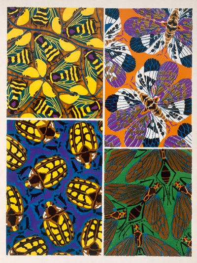 Rovar motívumú design alkotó: Émile Allain Séguy