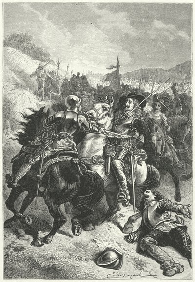 I. Károly király a Naseby-i csatában alkotó: Emile Antoine (after) Bayard