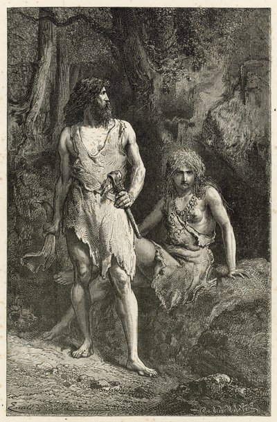 Ember a rénszarvas-korban alkotó: Emile Antoine Bayard