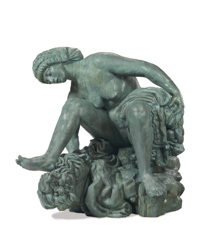 Széles guggoló fürdőző; Nagy guggoló fürdőző alkotó: Emile-Antoine Bourdelle