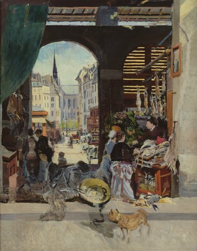 A Carmes piac, Rue Maubert alkotó: Emile Antoine Guillier
