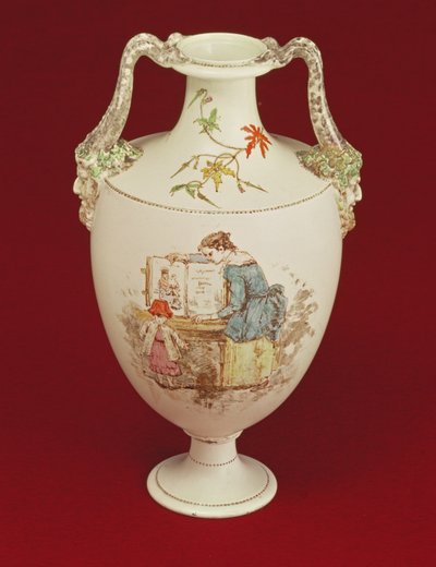 Wedgwood váza, 19. század vége alkotó: Emile Aubert Lessore