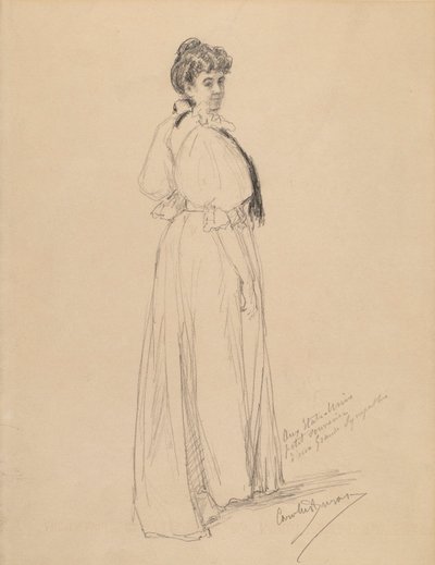 Egy hölgy vázlata alkotó: Emile Auguste Carolus Duran
