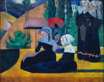 Breton nők az árnyékban alkotó: Emile Bernard