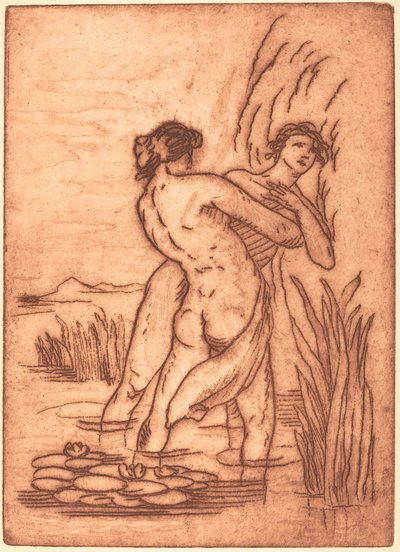 Pár állt a vízben alkotó: Emile Bernard