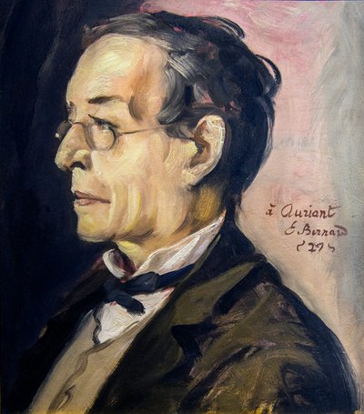 Paul Leautaud (1872-1956) író és rovatvezető portréja. Emile BERNARD (1868-1941) festménye - Olaj, karton M: 48 cm; Hossz: 41 cm - Musee Calvet, Avignon alkotó: Emile Bernard