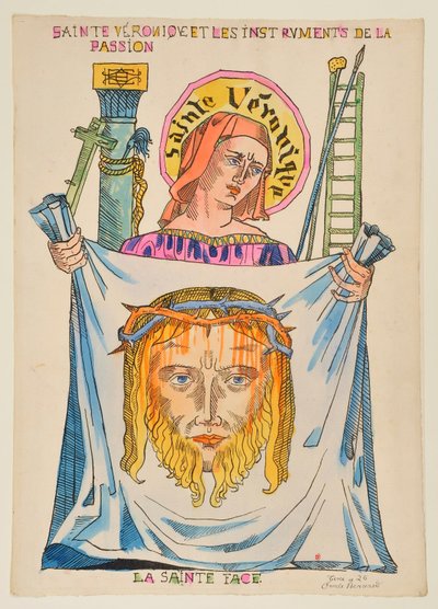 Szent Veronika és a passió eszközei: A szent arc alkotó: Emile Bernard