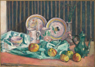 Csendélet almával és gyümölcsételekkel, 1906 körül alkotó: Emile Bernard