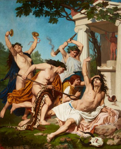 Orfeusz halála, írta Emile Jean Baptiste Philippe Bin alkotó: Emile Bin