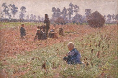 Kukorica gyűjtése alkotó: Emile Claus