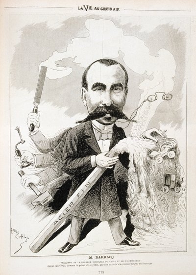 Pierre-Alexander Darracq, francia autógyártó, 1901 alkotó: Emile Cohl