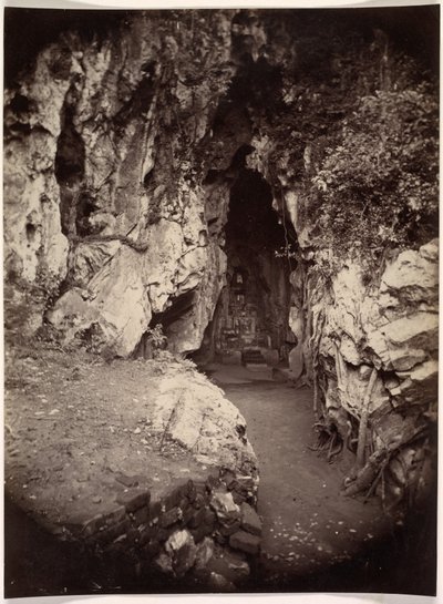 Hoa Nghiem-barlang, az augusztusi átalakulás barlangja, c. 1875. alkotó: Emile Gsell
