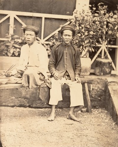 Rizst evő milícisták, Cochinchina, 1866. alkotó: Emile Gsell